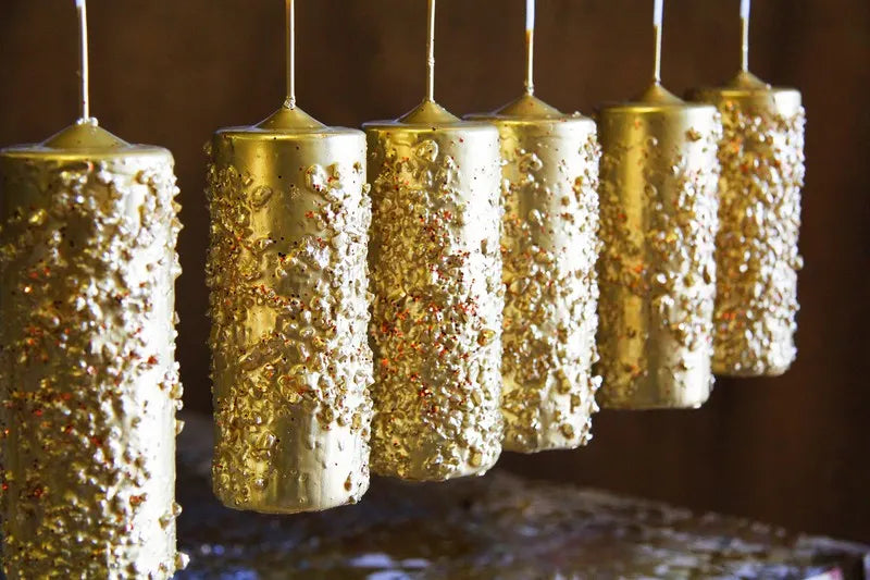 Velón Artesanal de Navidad y Año Nuevo – Ritual del Solsticio de Invierno · Prosperidad y Renovación